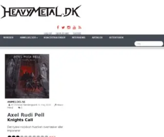 Heavymetal.dk(Dansk webmagasin om heavy metal) Screenshot