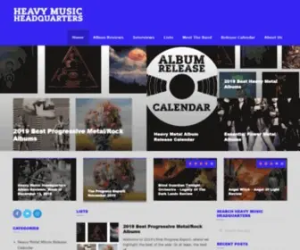 Heavymusichq.com(Heavy Music Headquarters) Screenshot