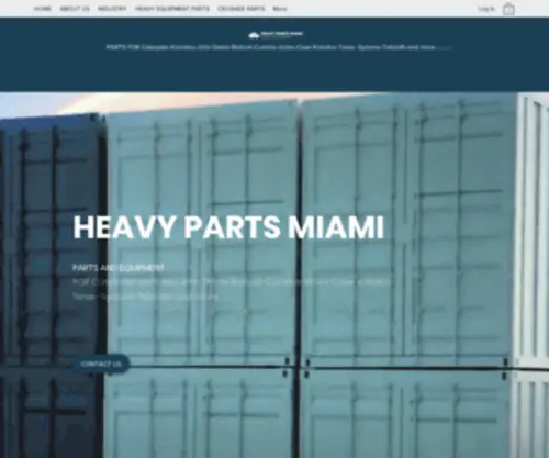 Heavypartsmiami.com(CRUSHER and HEAVY EQUIPMENT PARTS) Screenshot