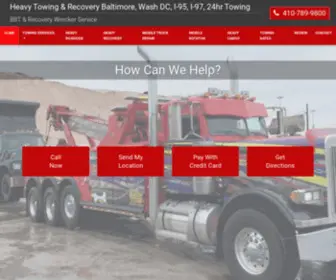 Heavytowing-Baltimore.com(Heavy Truck Towing Baltimore & Washington DC) Screenshot