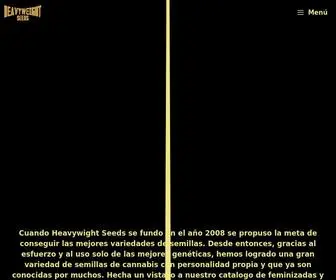 Heavyweightseeds.es(Semillas de cannabis autoflorecientes y feminizadas) Screenshot