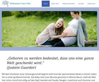 Hebamme-Margareten.at(Hebamme Lana Glas) Screenshot