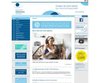 Hebammenverband.de(Deutscher HebammenVerband e.V) Screenshot