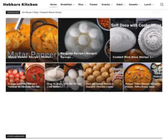 Hebbarskitchen.com(Vegetarian Indian Recipes blog) Screenshot