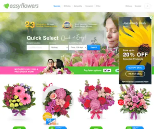 Hebe.com.au(Flowers from $39) Screenshot