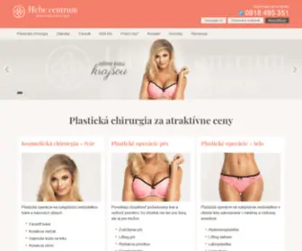 Hebe.sk(Centrum plastickej chirurgie) Screenshot