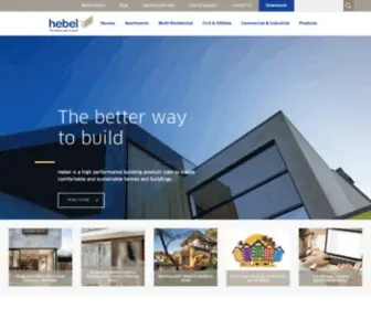 Hebel.com.au(CSR Hebel) Screenshot