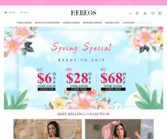 Hebeos.com.au(Formal Dresses) Screenshot