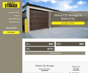 Hebercitystorage.com(Self Storage Heber City) Screenshot