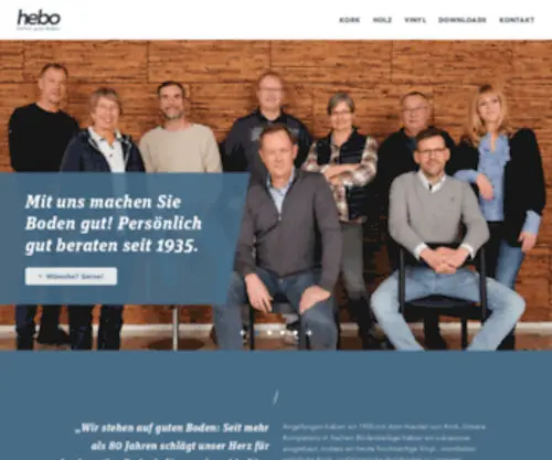 Hebo-Boden.de(Das Unternehmen Henjes (hebo)) Screenshot
