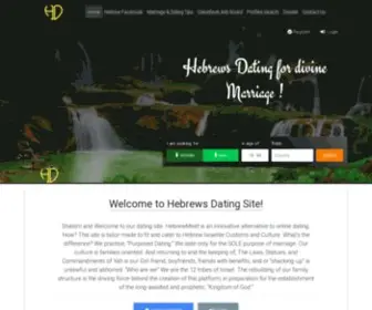 Hebrewmeet.com(Hebrews Israelite Dating site for divine Marriage) Screenshot