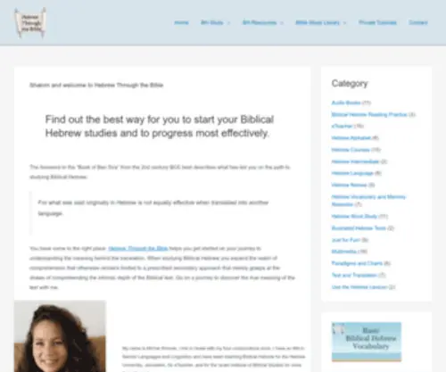 Hebrewthroughthebible.com(Hebrew Through the Bible) Screenshot