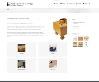 Hebsacker-Verlag.de(Go-Verlag und Online Shop) Screenshot