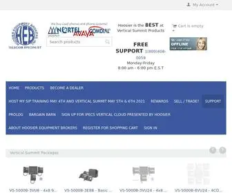 Hebusa.com(Hoosier Equipment Brokers) Screenshot