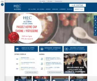 Hecalumni.fr(HEC Alumni) Screenshot