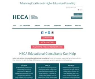 Hecaonline.org(Higher Education Consultants Association) Screenshot