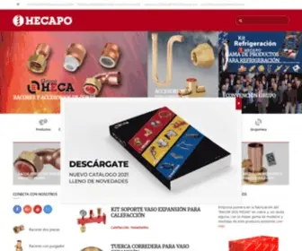 Hecapo.es(Accesorios de cobre para fontanería) Screenshot
