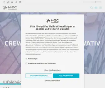Hec.de(Digi­tale Prozesse und Anwen­dun­gen mit hohem Kunden­nut­zen) Screenshot
