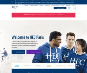 Hec.fr(HEC Paris) Screenshot