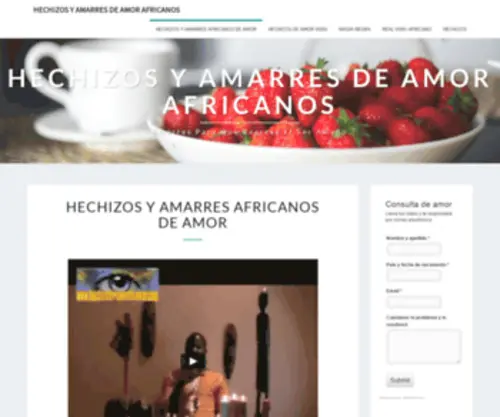 Hechizoafricanodeamor.com(Hechizos y Amarres de Amor Africanos) Screenshot