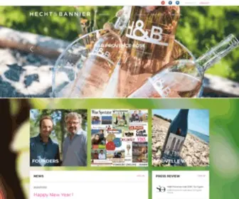 Hechtbannier.com(French boutique winery in the south of France) Screenshot