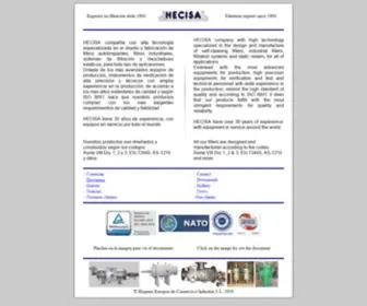 Hecisa.com(Hispano Europea de Comercio e Industria S.A) Screenshot