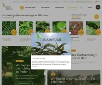 Heckentotal.ch(Hecke direkt aus der Gärtnerei kaufen) Screenshot
