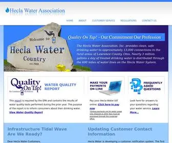 Heclawater.com(Hecla Water Association) Screenshot