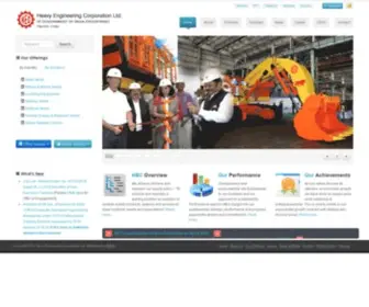 Hecltd.com(Heavy Engineering Corporation Limited) Screenshot