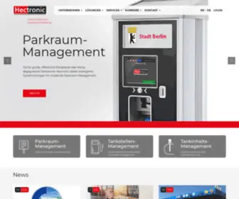 Hectronic.com(Lösungen Parkraum) Screenshot