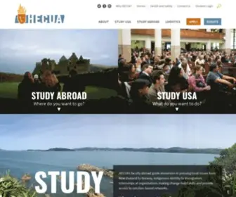 Hecua.org(HECUA has a 50 year history of taking students beyond the classroom and into the world through partnerships with communities in the US and abroad) Screenshot