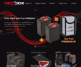 Hedbox.com(Professional Photo & Video Smart Battery & Digital Chargers) Screenshot
