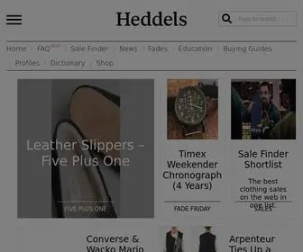 Heddels.com(Own Things You Want to Use Forever) Screenshot