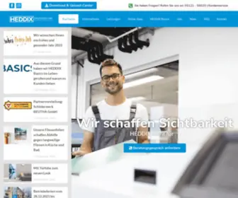 Heddix.de(Druckerei & Werbetechnik aus Hildesheim) Screenshot