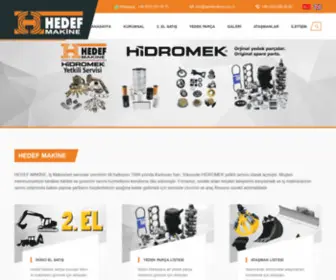 Hedefmakine.com.tr(Hidromek orjinal yedek parça) Screenshot