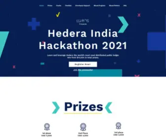 Hederaindiahackathon.com(Hedera India Hackathon 2021) Screenshot