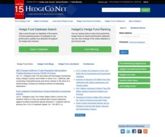 Hedgeco.net(Hedge Fund Database) Screenshot