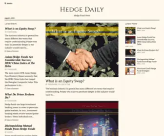 Hedgedaily.com(Hedge Daily) Screenshot