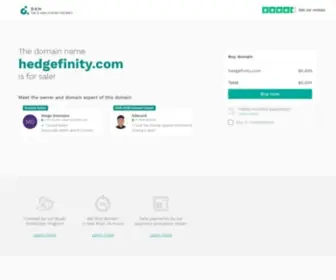 Hedgefinity.com(Forsale Lander) Screenshot