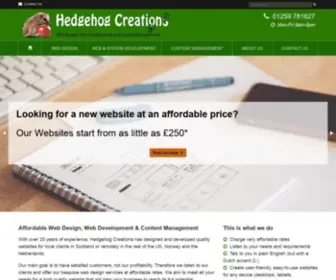 Hedgehogcreations.com(Web Design Agency) Screenshot