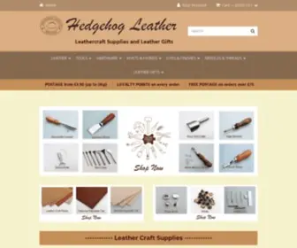 Hedgehogleather.co.uk(UK Leathercraft supplies by Mail Order.Leather) Screenshot
