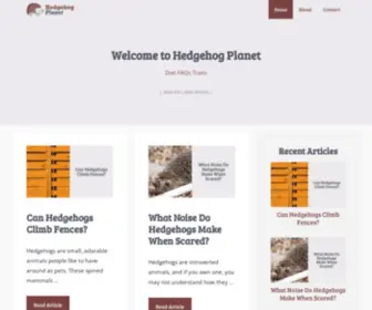 Hedgehogplanet.com(Hedgehog Planet) Screenshot