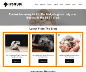 Hedgehogregistry.org(Hedgehog Registry) Screenshot