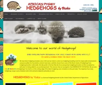 Hedgehogsbyvickie.com(HEDGEHOG BREEDERS WITH A VARIETY OF HEDGEHOGS FOR SALE) Screenshot