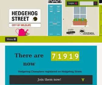 Hedgehogstreet.org(Hedgehog Street) Screenshot