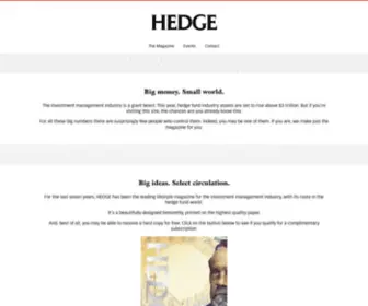 Hedgemagazine.co.uk(Hedge) Screenshot