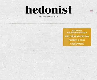 Hedonistrestaurant.hu(Restaurant & bar) Screenshot