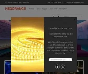 Hedorance.com(Hedorance-LED strip lights and Accessories, Home Decoration Lights) Screenshot