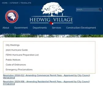 Hedwigtx.gov(Hedwig Village) Screenshot