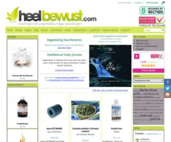 Heelbewust.com(Webshop voor natuurgeneeskundige oplossingen) Screenshot